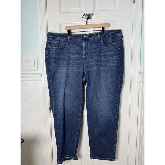 Torrid Perfect Boyfriend Ankle Classic Blue Demin Jeans Women’s Sz 26T - Picture 1 of 12